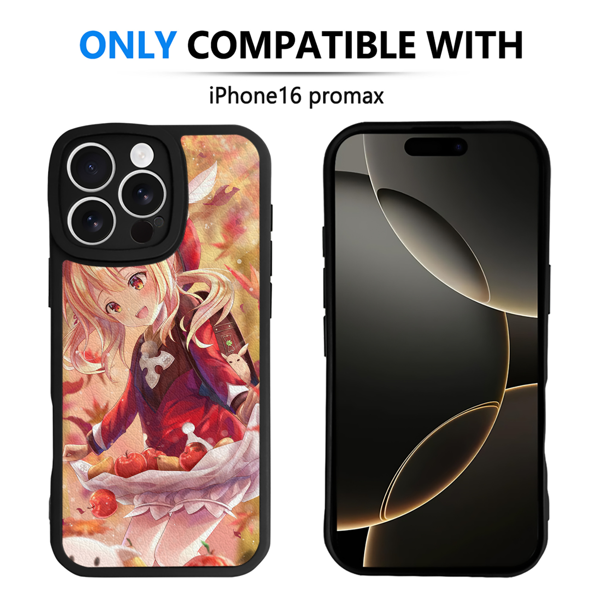 げんし神 genshin 【iPhone 16シリーズ対応】シリコンスマホケース（レザー調） 材質：シリコン